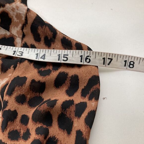 Eleven 22 leopard print high neck blouse-Small - Picture 6 of 7